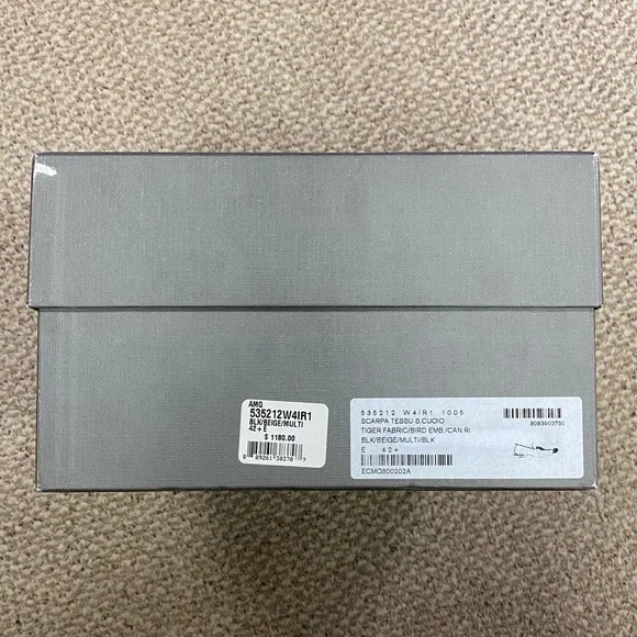 ALEXANDER MCQUEEN Bead & Crystal Embellished Bird Velvet Zebra Print Slippers - Picture 16 of 16